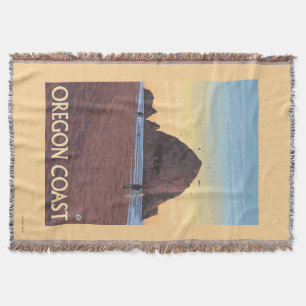 Couverture Affiche de Vintage voyage de roche de meule de