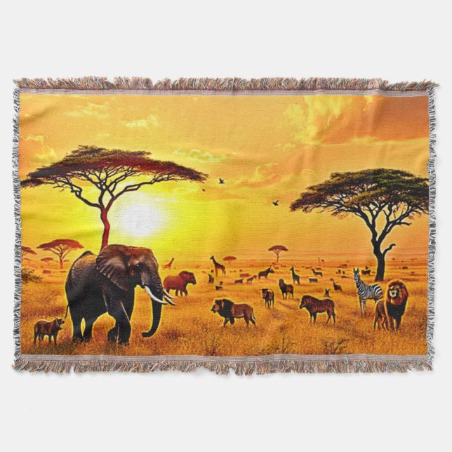 Couverture African Sunset Safari Majesty Design (Devant)