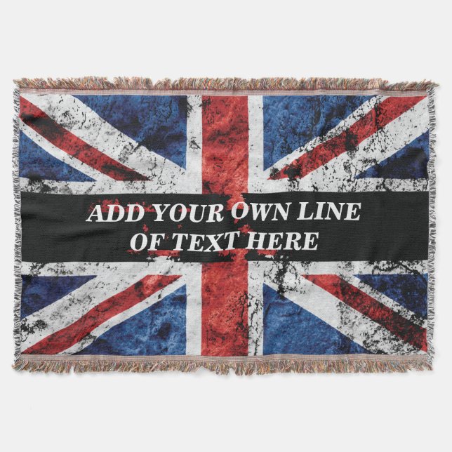 Couverture Ajouter votre texte sur le drapeau anglais Jeu d'o (Devant)