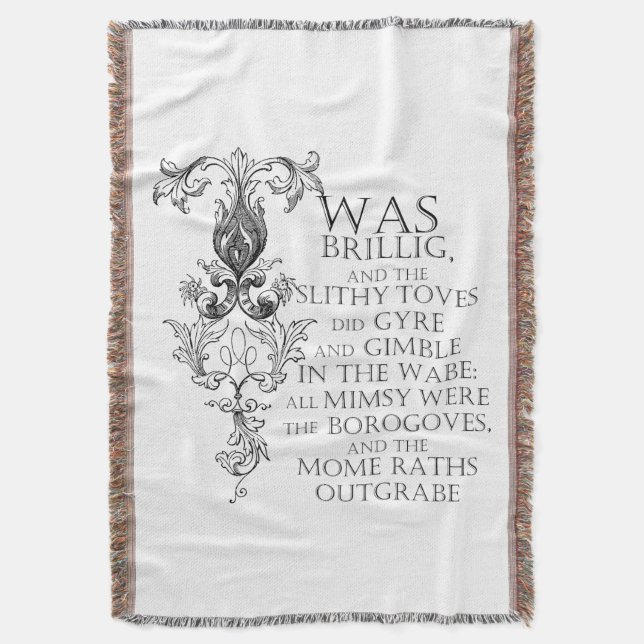 Couverture Alice Au Pays Des Merveilles Jabberwocky Poem Jeu  (devant Vertical)
