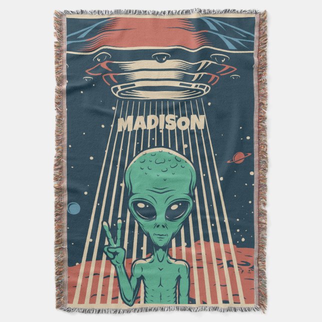 Couverture Alien UFO de nom personnalisé (devant Vertical)