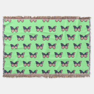 Couverture American Flag Butterfly Design-62615