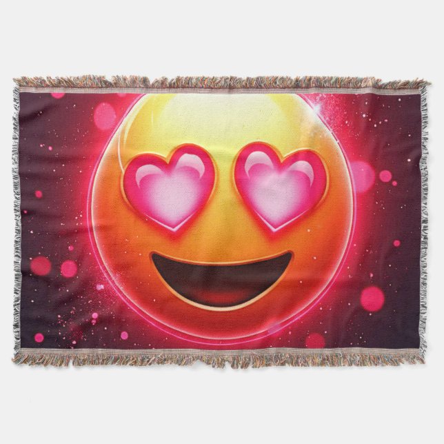 Couverture Amour Frappé Coeurs Emoji (Devant)