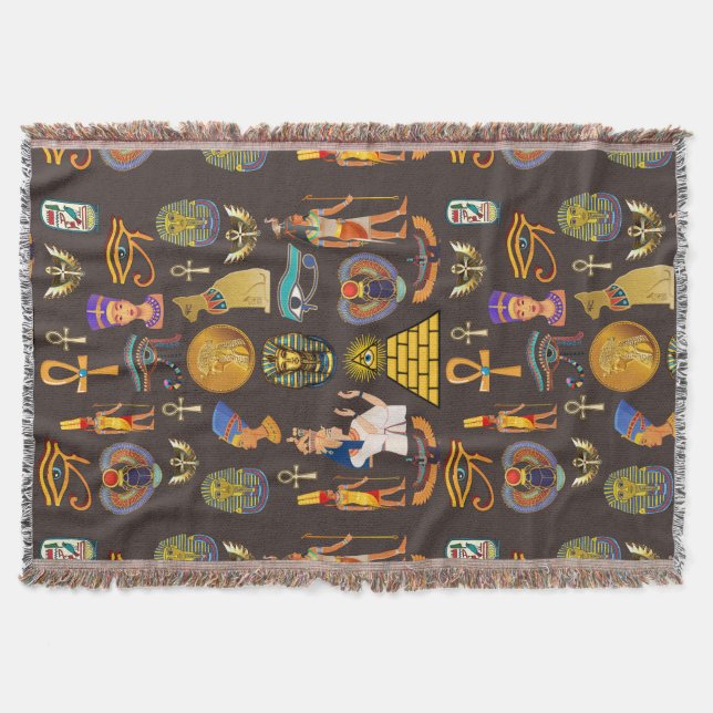 Couverture Ancient Egyptian Hieroglyphic Pattern Symbol       (Devant)