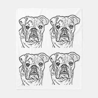 Couverture anglaise de bouledogue