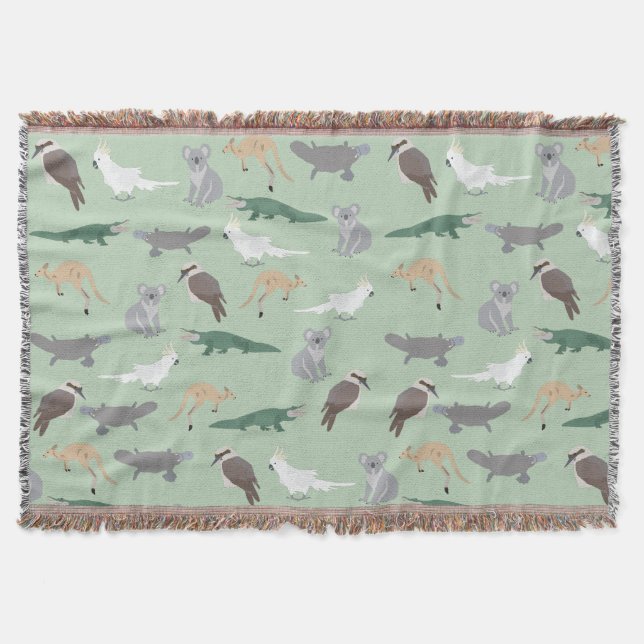 Couverture Animaux autochtones australiens Eucalyptus Motif v (Devant)