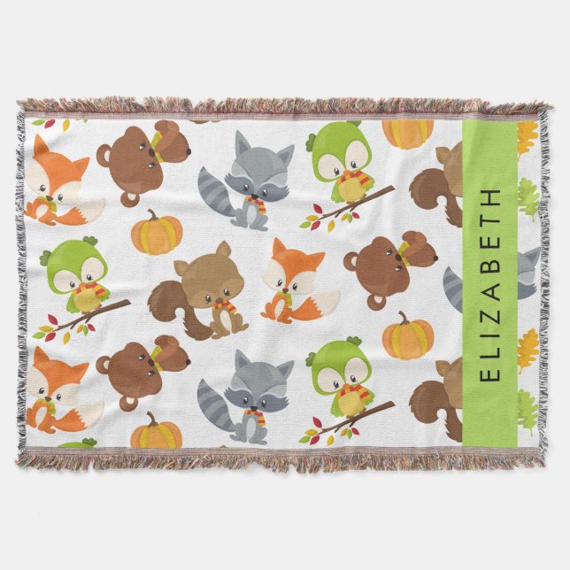 Couverture Animaux de forêt, Animaux de forêt, Votre nom (Devant)
