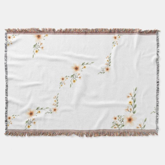 Couverture Aquarelle Fleurs mignonnes minimalistes (Devant)