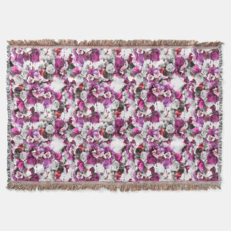 Couverture Aquarelle florale - Design abstrait rose et blanc