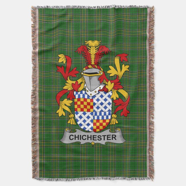 Couverture Armoiries de Chichester irlandais Famille Crest Ir (devant Vertical)