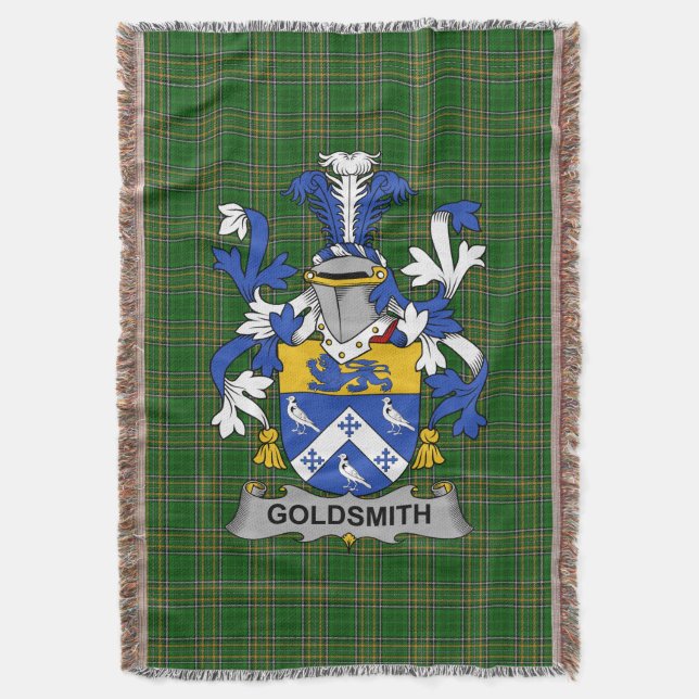 Couverture Armoiries de l'Irlandais Goldsmith Family Crest Ir (devant Vertical)