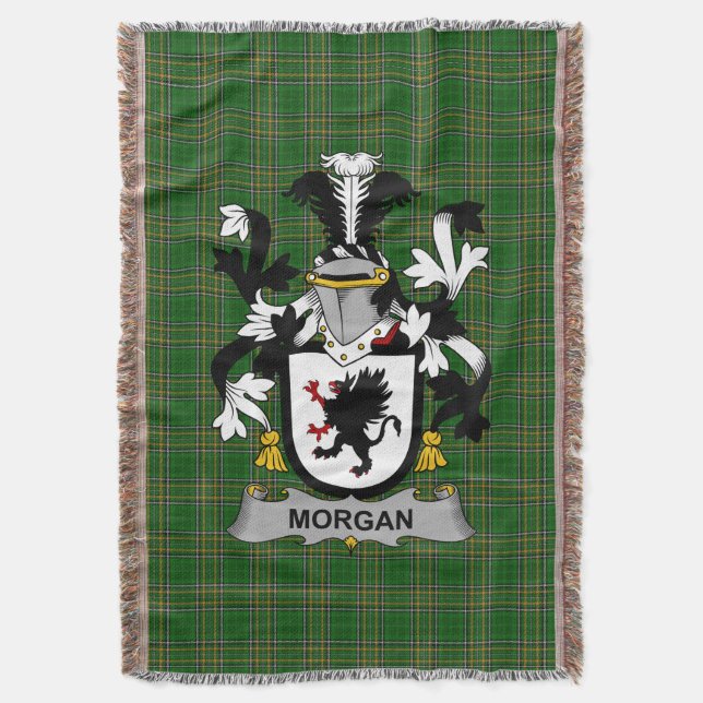 Couverture Armoiries d'Irish Morgan Famille Crest Irlande (devant Vertical)