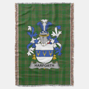 Couverture Armoiries d'Irlande Harforth Family Crest Irlande