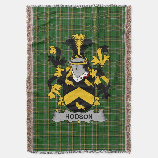 Couverture Armoiries d'Irlande Hodson Family Crest Irlande (devant Vertical)