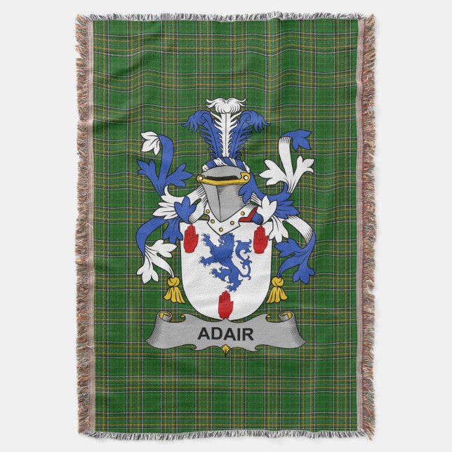 Couverture Armoiries irlandaises Adair Family Crest Irlande (devant Vertical)