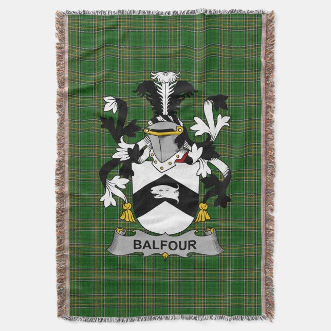Couverture Armoiries irlandaises Balfour Family Crest Irlande (devant Vertical)