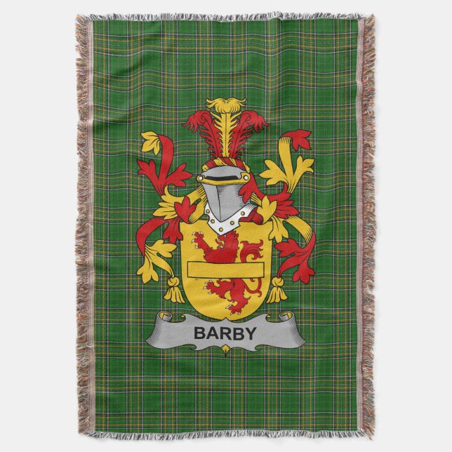 Couverture Armoiries irlandaises Barby Family Crest Irlande (devant Vertical)