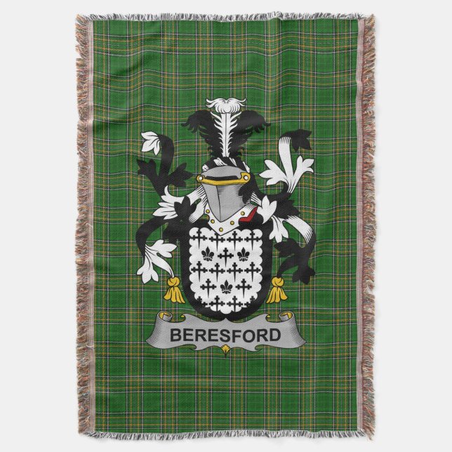 Couverture Armoiries irlandaises Beresford Family Crest Irlan (devant Vertical)