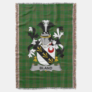 Couverture Armoiries irlandaises Bland Family Crest Irlande