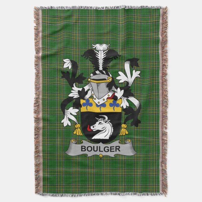 Couverture Armoiries irlandaises Boulger ou O_Bolger Coat d'a (devant Vertical)