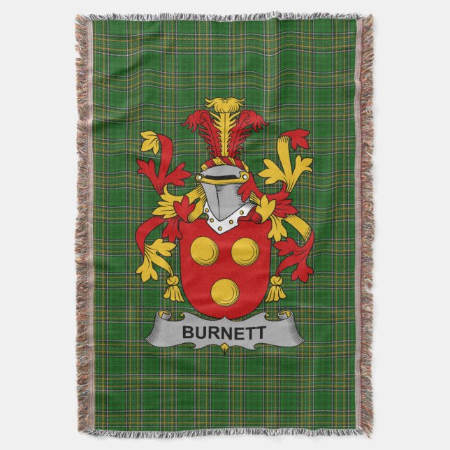 Couverture Armoiries irlandaises Burnett Family Crest Irlande (devant Vertical)