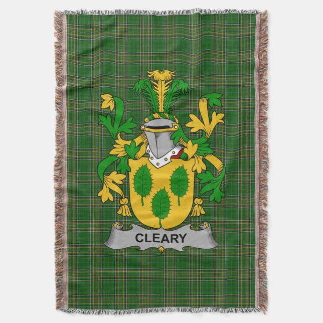 Couverture Armoiries irlandaises Clair ou O_Clery Coat of Arm (devant Vertical)