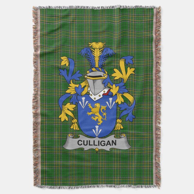 Couverture Armoiries irlandaises Culligan ou McColgan Family  (devant Vertical)