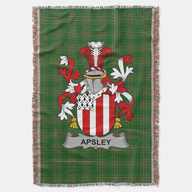 Couverture Armoiries irlandaises d'Apsley Family Crest Irland (devant Vertical)