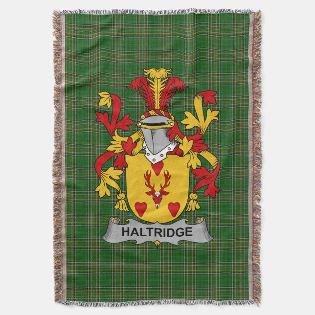 Couverture Armoiries irlandaises de Haltridge Family Crest Ir (devant Vertical)