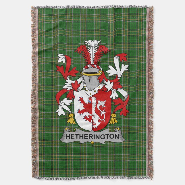 Couverture Armoiries irlandaises de Hetherington Armoiries de (devant Vertical)