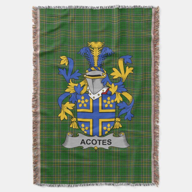 Couverture Armoiries irlandaises de l'Acotes Family Crest Irl (devant Vertical)
