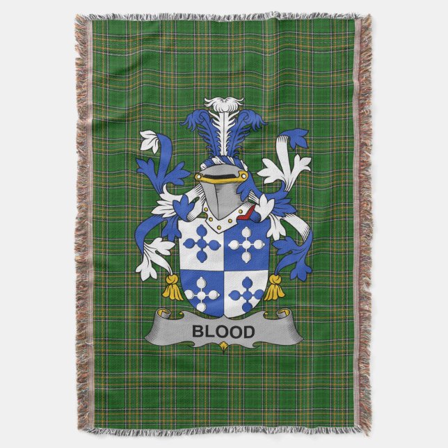 Couverture Armoiries irlandaises de sang Famille Crest Irland (devant Vertical)