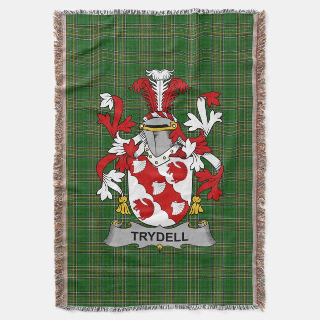 Couverture Armoiries irlandaises de Trydell Family Crest Irla (devant Vertical)