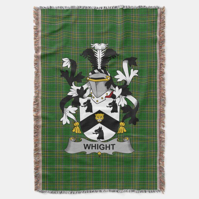 Couverture Armoiries irlandaises de Whight Coat Family Crest  (devant Vertical)