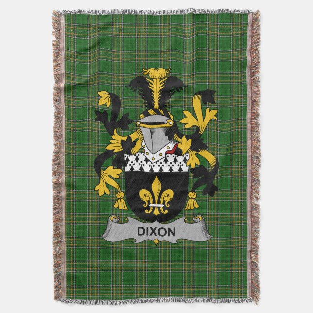 Couverture Armoiries irlandaises Dixon Family Crest Irlande (devant Vertical)