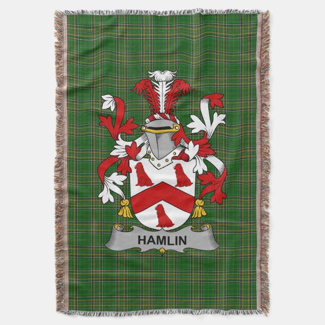 Couverture Armoiries irlandaises Hamlin ou O_Hamlin Armoiries (devant Vertical)