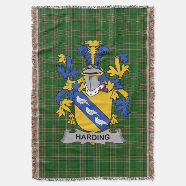 Couverture Armoiries irlandaises Harding Family Crest Irlande (devant Vertical)