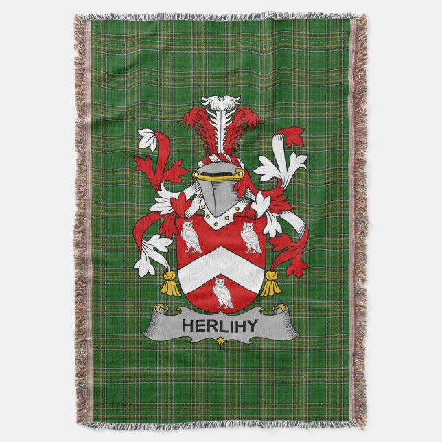 Couverture Armoiries irlandaises Herlihy ou O_Herlihy Coat de (devant Vertical)