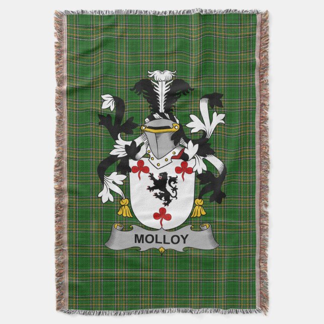 Couverture Armoiries irlandaises Molloy ou O_Mulloy Armoiries (devant Vertical)
