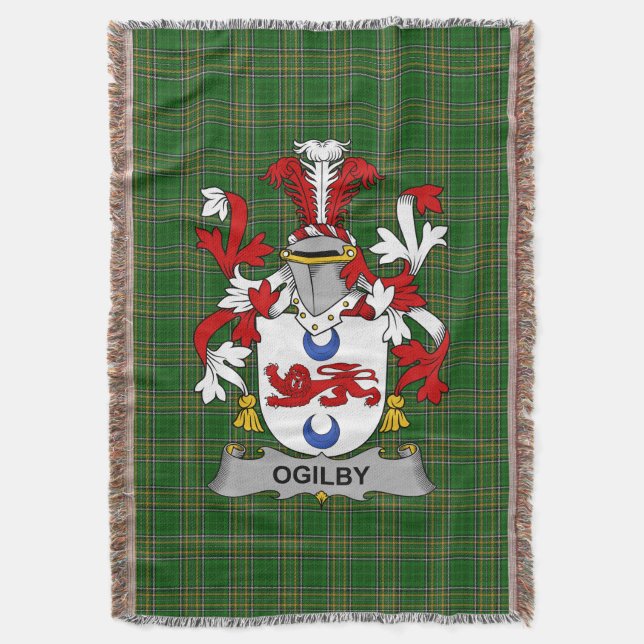 Couverture Armoiries irlandaises Ogilby Family Crest Irlande (devant Vertical)