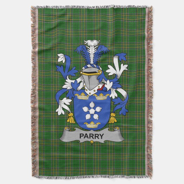 Couverture Armoiries irlandaises parry Family Crest Irlande (devant Vertical)