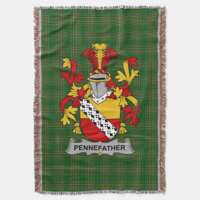 Couverture Armoiries irlandaises Pennefather Family Crest Ire (devant Vertical)