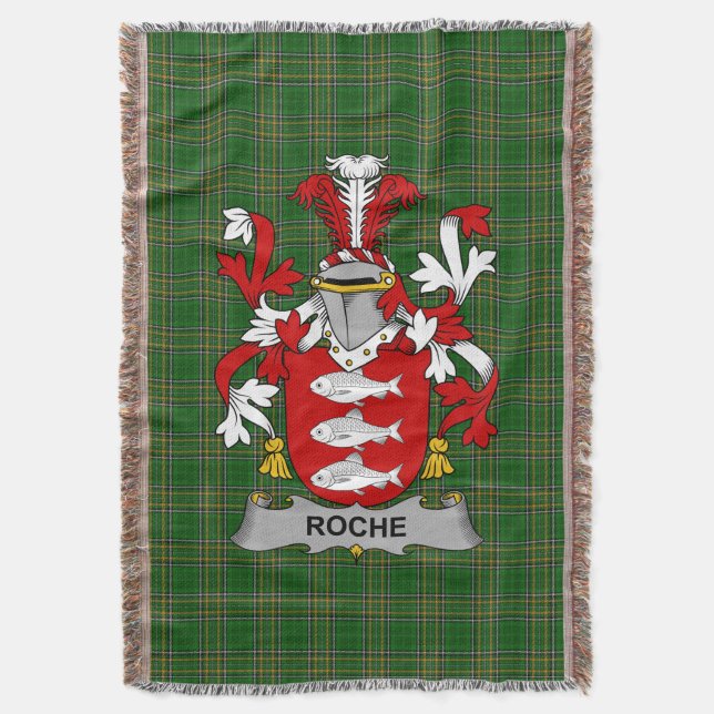 Couverture Armoiries irlandaises Roche Famille Crest Irlande  (devant Vertical)