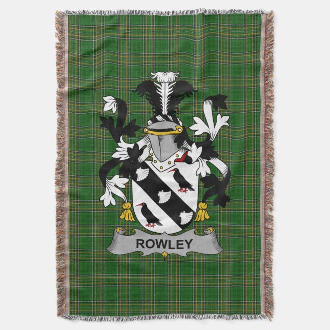 Couverture Armoiries irlandaises Rowley ou O_Rowley Armoiries (devant Vertical)