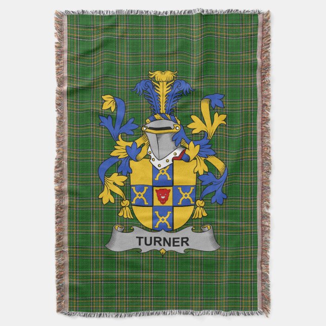Couverture Armoiries irlandaises Turner Family Crest Irlande (devant Vertical)