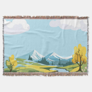Couverture Arrière - plan du paysage de printemps