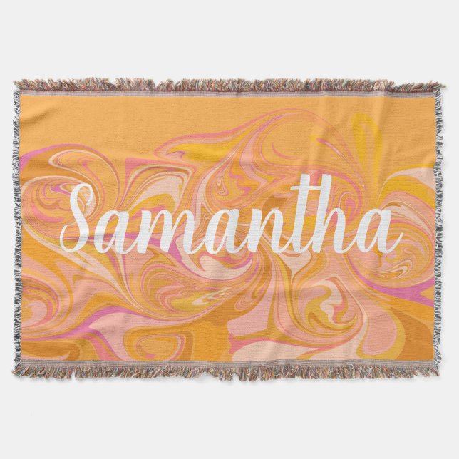 Couverture Art Abstrait de marbre en marbre jaune (Devant)