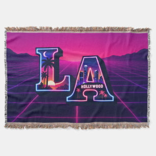 Couverture Art de typographie néon de style Californie des an