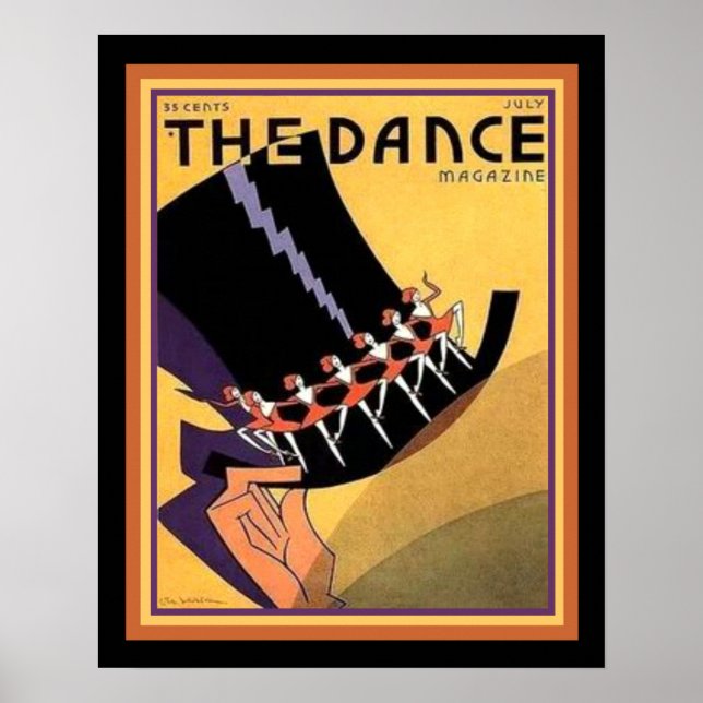 Couverture Art Déco "La Danse" (années 1920) 16 x  (Devant)