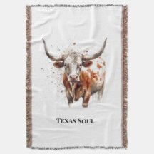 Art personnalisé d'élevage occidental de Longhorn